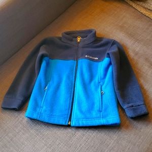 Blue Columbia boys zip up sweater 4t